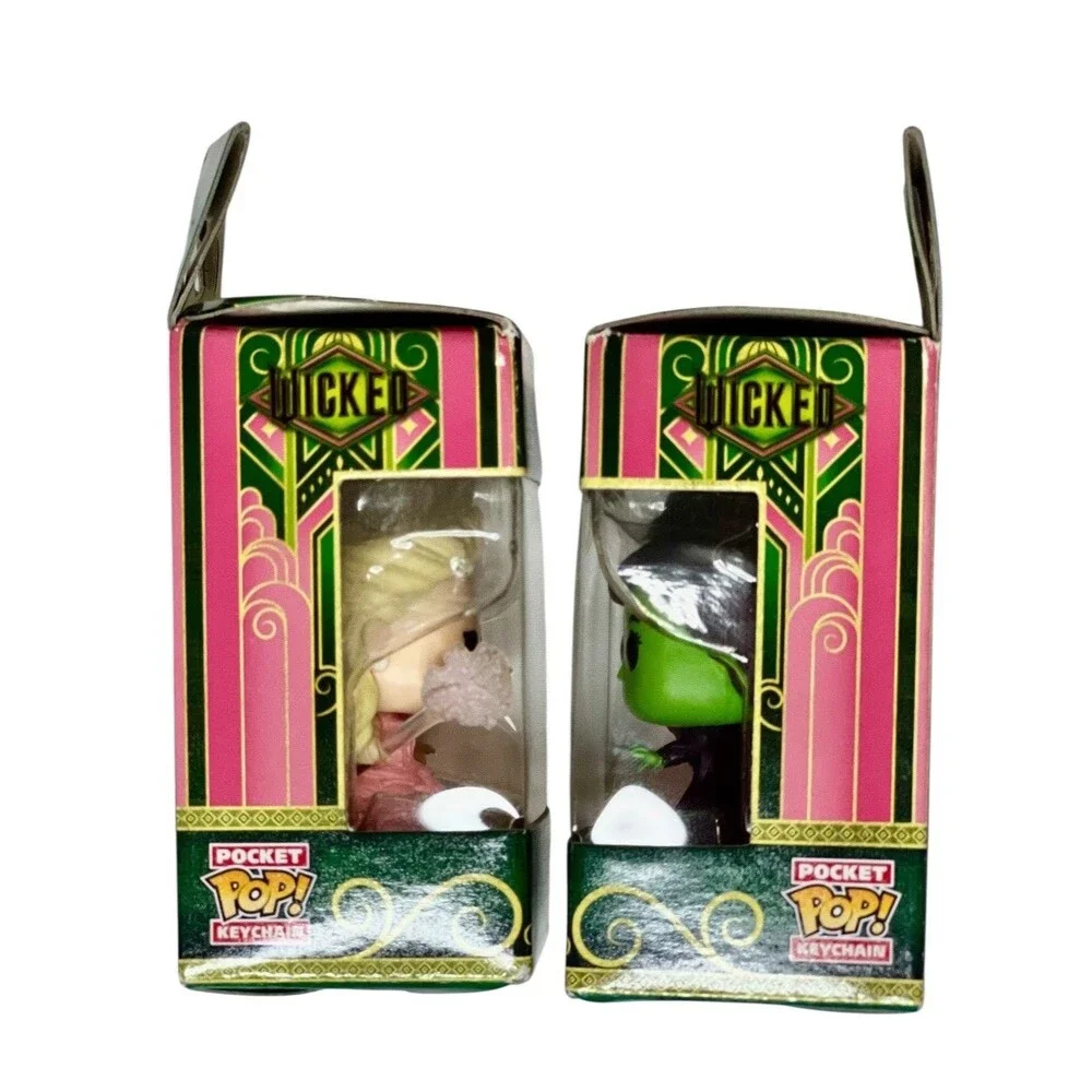 NEW Funko Pop Keychain Wicked Elphaba And Glinda Set  Fast Shippimg